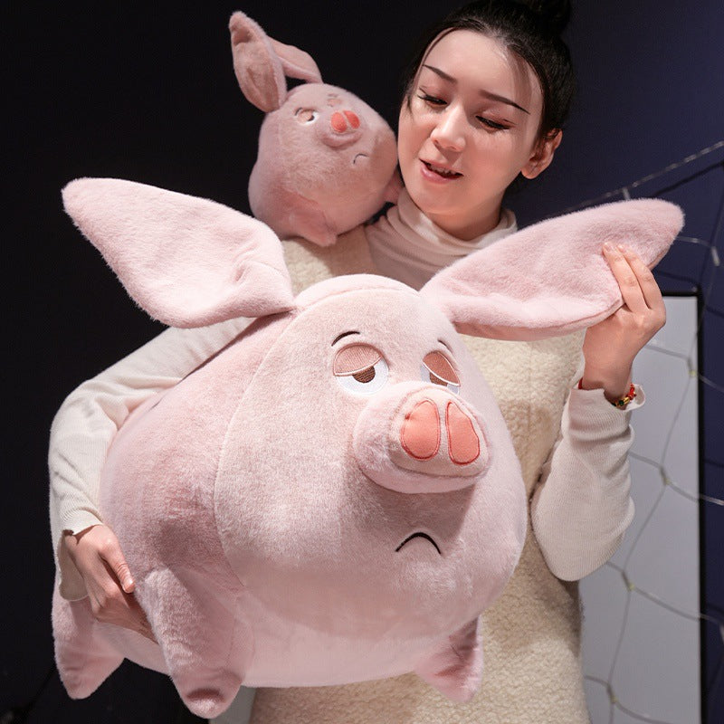 Taiyi Zhenren Flying Pig Plush Pillow, Nezha Flying Pig Doll, Pig Plush Pillow, Sofa Pillow, Rag Doll