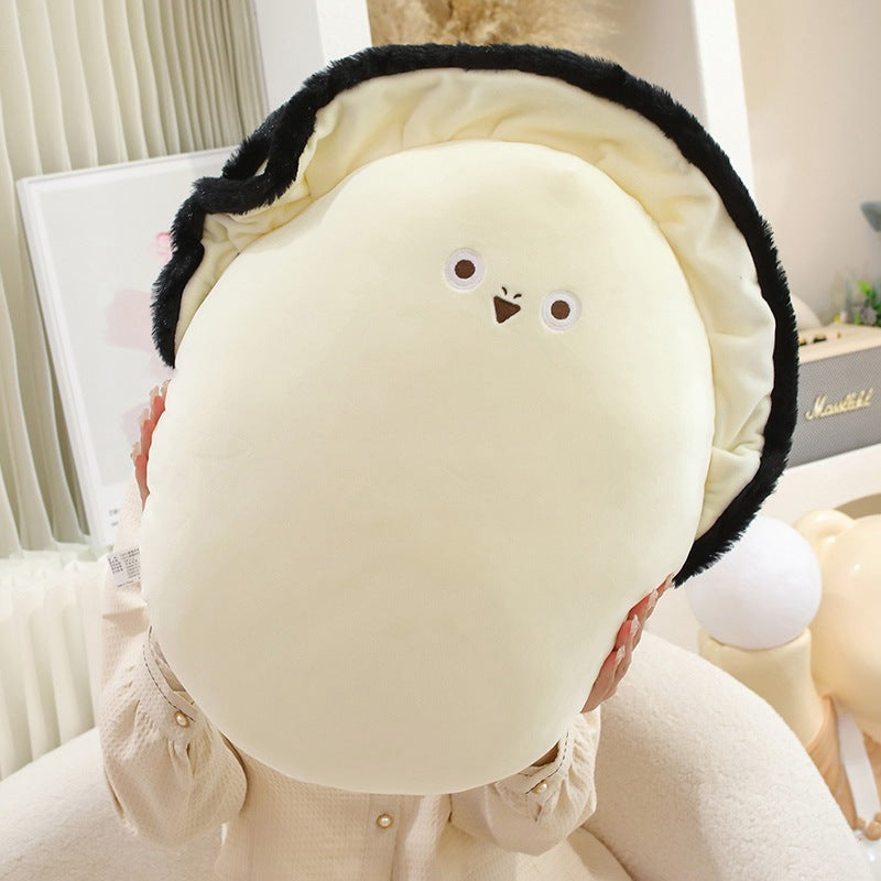 Creative down cotton oyster plush toy, soft and cute realistic oyster baby sleeping pillow, home decoration
