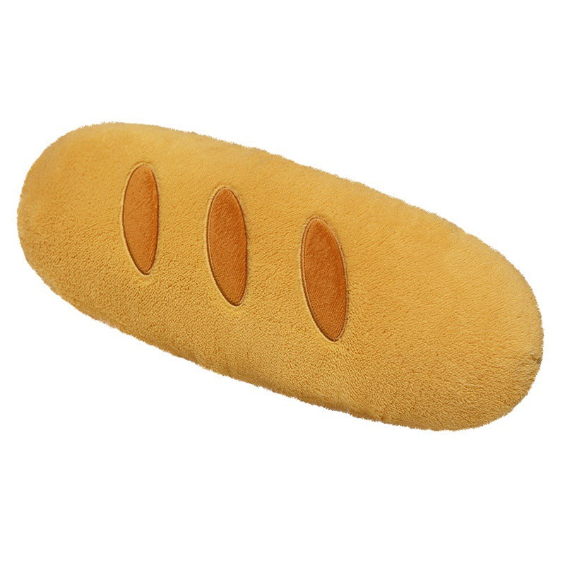 Baguette-shaped throw pillow, realistic long loaf-shaped cushion, room decoration, super soft plush bedroom doll.