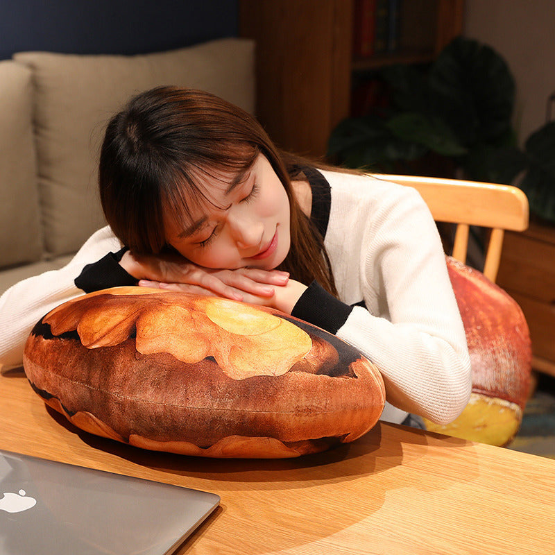 Realistic food-themed plush pillow/pillow/toy for girls, featuring walnuts and peanuts, perfect for photo props.